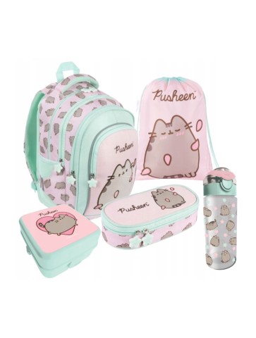 ZESTAW SZKOLNY 5-ELEMENTÓW PUSHEEN PINK ST. MAJEWSKI
