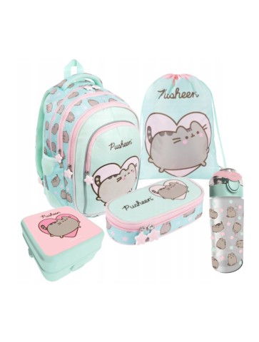 ZESTAW SZKOLNY 5-ELEMENTÓW PUSHEEN MINT ST. MAJEWSKI