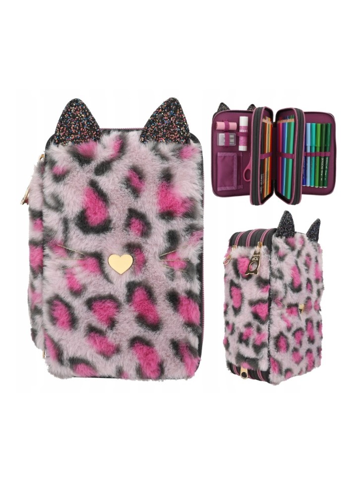 PIÓRNIK POTRÓJNY TOP MODEL LEO REBEL KITTY 13020 DEPESCHE