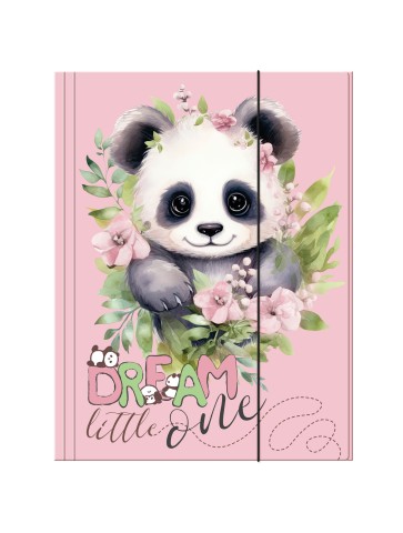 TECZKA Z GUMKĄ A4 PANDA 10 DERFORM