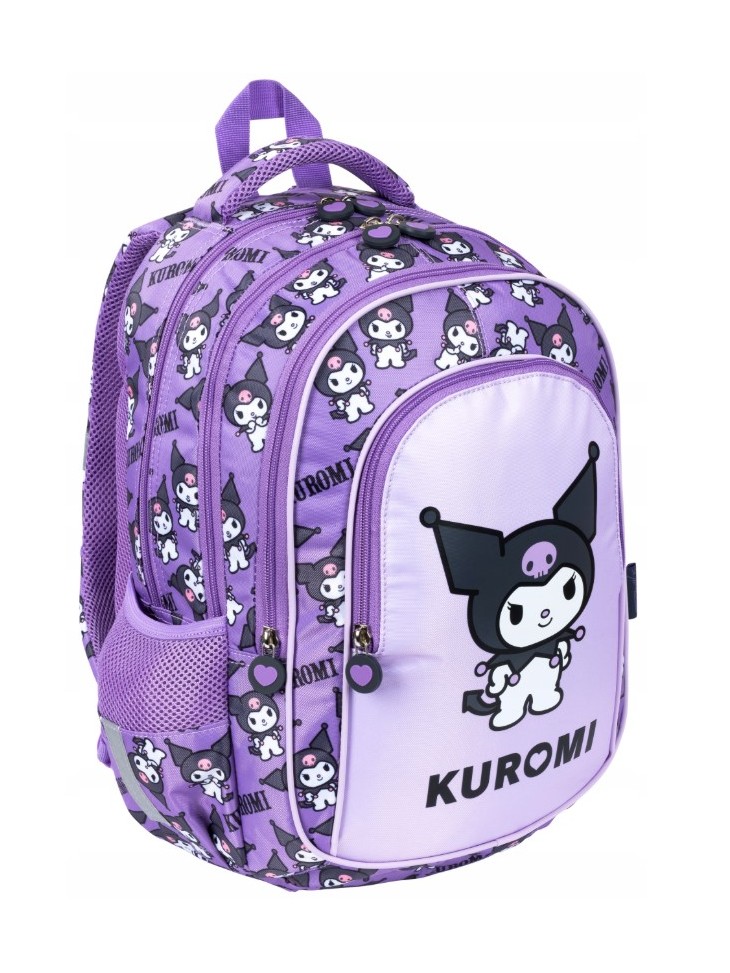 PLECAK CZTEROKOMOROWY DLA DZIEWCZYNKI KUROMI VIOLET ST. MAJEWSKI