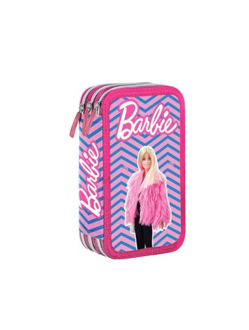 PIÓRNIK POTRÓJNY Z WYPOSAŻENIEM DLA DZIEWCZYNKI BARBIE GIOTTO