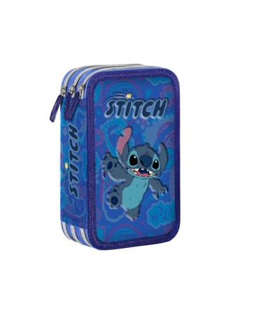 PIÓRNIK POTRÓJNY Z WYPOSAŻENIEM LILO&STITCH NIEBIESKI GIOTTO