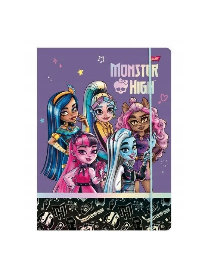 TECZKA Z GUMKĄ A4 MONSTER HIGH ST. MAJEWSKI