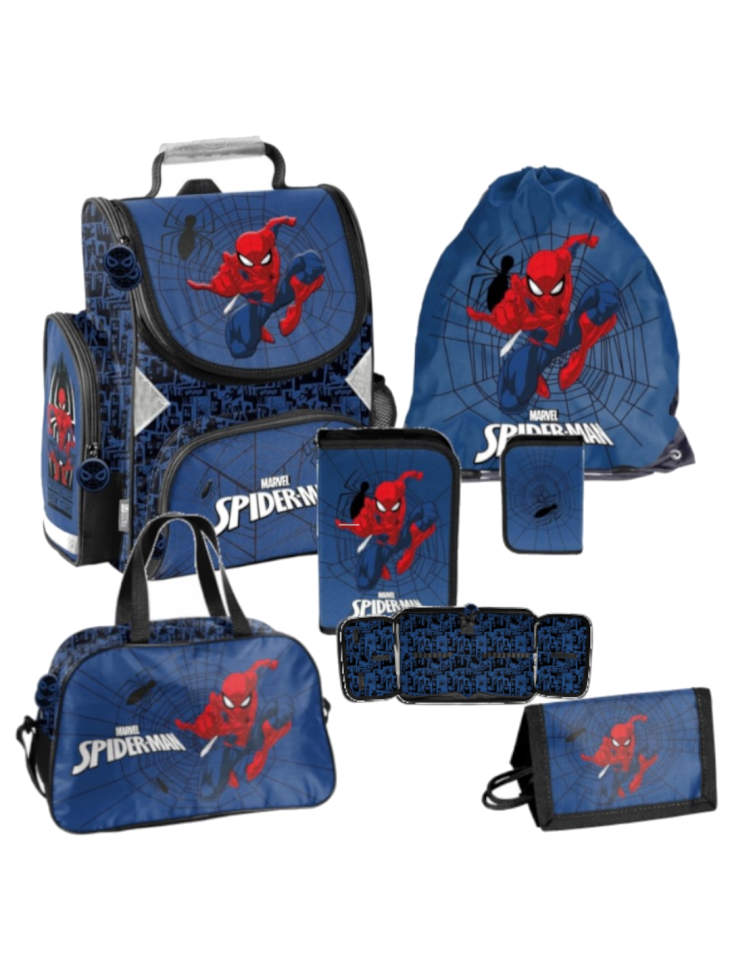 ZESTAW SZKOLNY 5-ELEMENTÓW SPIDERMAN SP25TT DLA CHŁOPCA PASO