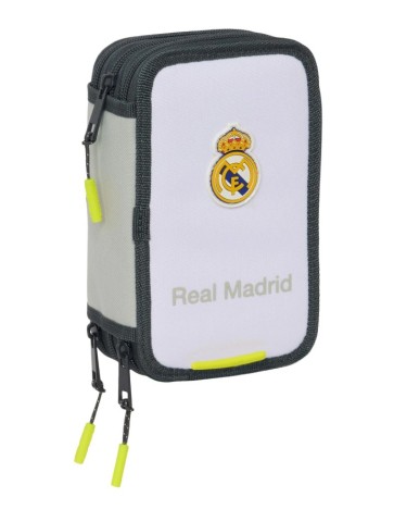 PIÓRNIK POTRÓJNY REAL MADRYT RM TEAM 25/26 WHITE SAFTA
