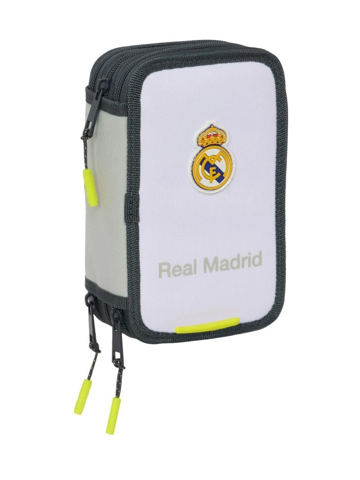 PIÓRNIK POTRÓJNY REAL MADRYT RM TEAM 25/26 WHITE SAFTA