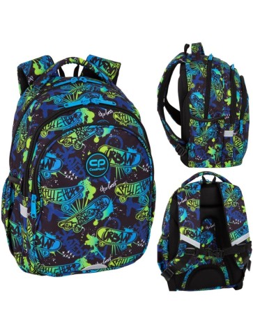 PLECAK TRZYKOMOROWY JERRY SKATE NIGHT 19 L COOLPACK