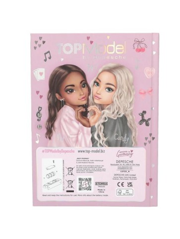 PAMIĘTNIK A5 Z PIOSENKĄ NA KOD MY BFF TOP MODEL 13723 DEPESCHE
