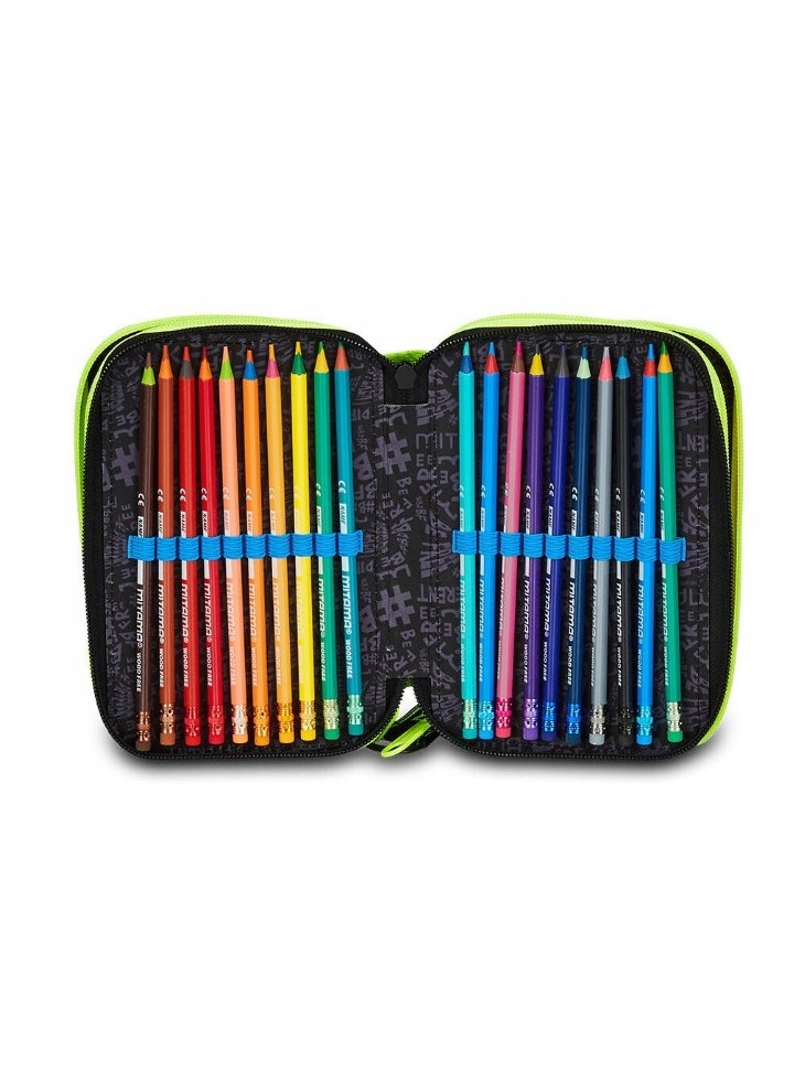 PIÓRNIK POTRÓJNY Z WYPOSAŻENIEM FLUO MONSTER 50-ELEMENTÓW MITAMA