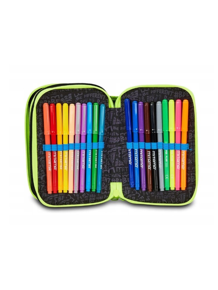 PIÓRNIK POTRÓJNY Z WYPOSAŻENIEM FLUO MONSTER 50-ELEMENTÓW MITAMA