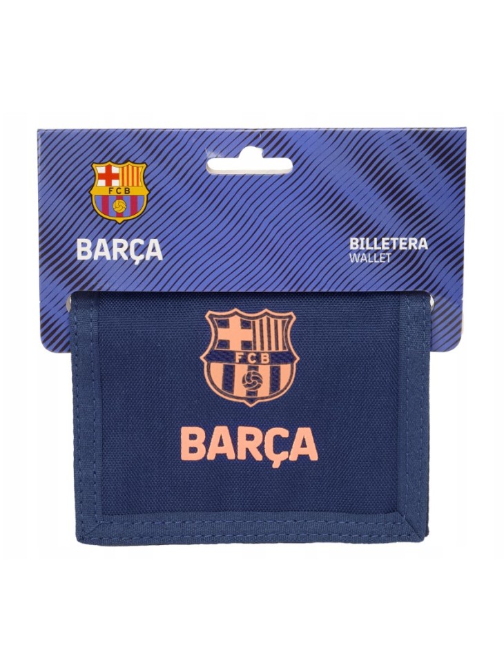 PORTFEL NA RZEP FC BARCELONA TEAM NAVY BLUE&ORANGE SAFTA