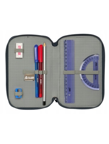 PIÓRNIK POTRÓJNY REAL MADRYT RM TEAM 25/26 NAVY BLUE GREEN SAFTA