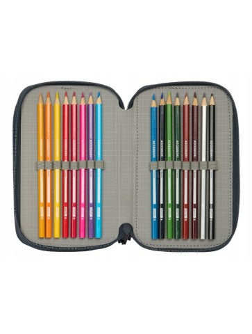 PIÓRNIK POTRÓJNY REAL MADRYT RM TEAM 25/26 NAVY BLUE GREEN SAFTA