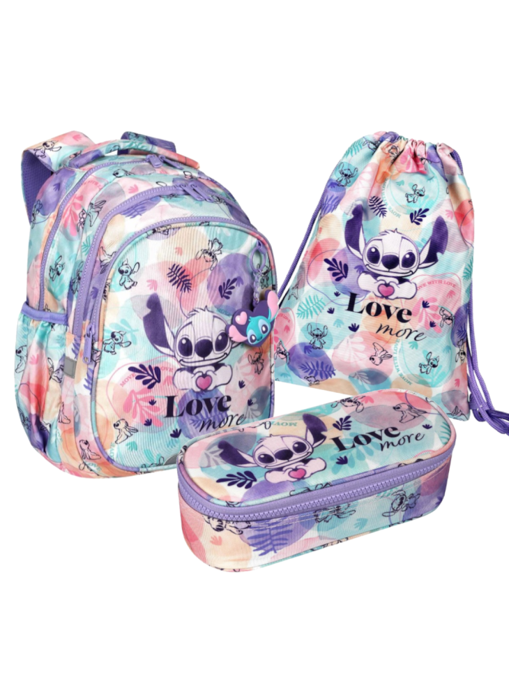 ZESTAW 3-ELEMENTÓW SZKOLNYCH LILO&STITCH PASTEL DISNEY COOLPACK