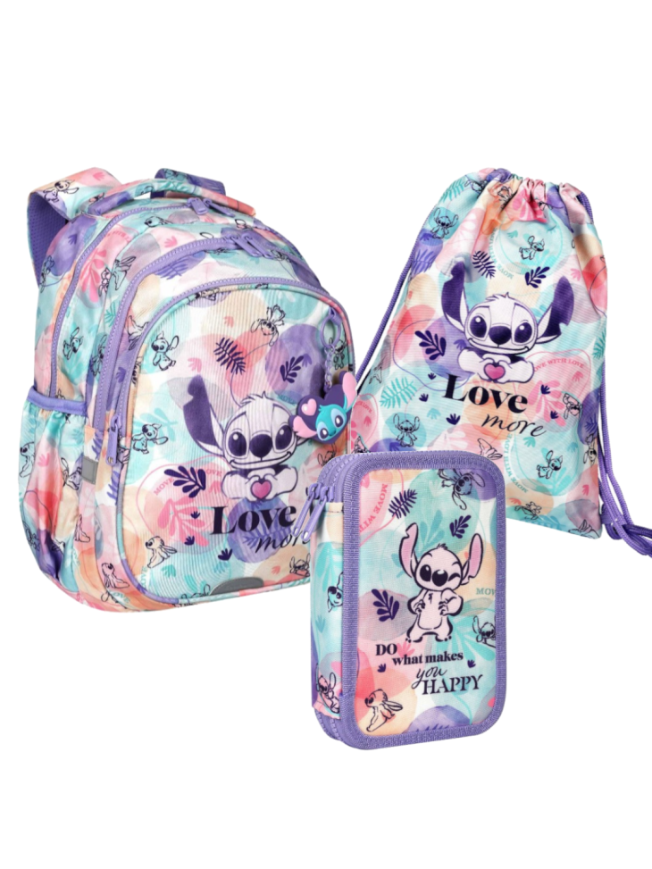 ZESTAW 3-ELEMENTÓW SZKOLNYCH LILO&STITCH PASTEL DISNEY COOLPACK