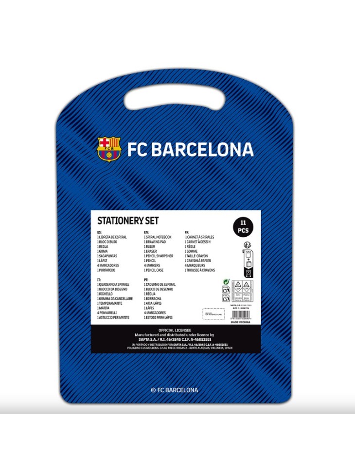 ZESTAW/PRZYBORNIK SZKOLNY FC BARCELONA SAFTA