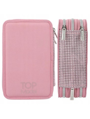 PIÓRNIK POTRÓJNY Z WYPOSAŻENIEM TOP MODEL GLITTER QUEEN 12522 DEPESCHE