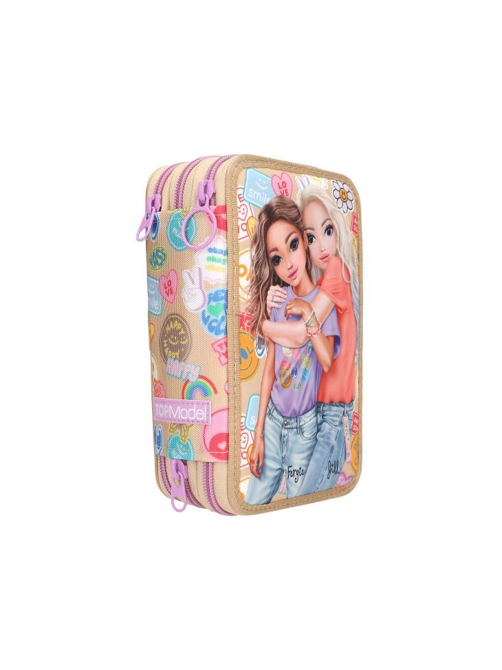 PIÓRNIK POTRÓJNY Z WYPOSAŻENIEM TOP MODEL GIRL POWER FERGIE&JILL 13282 DEPESCHE