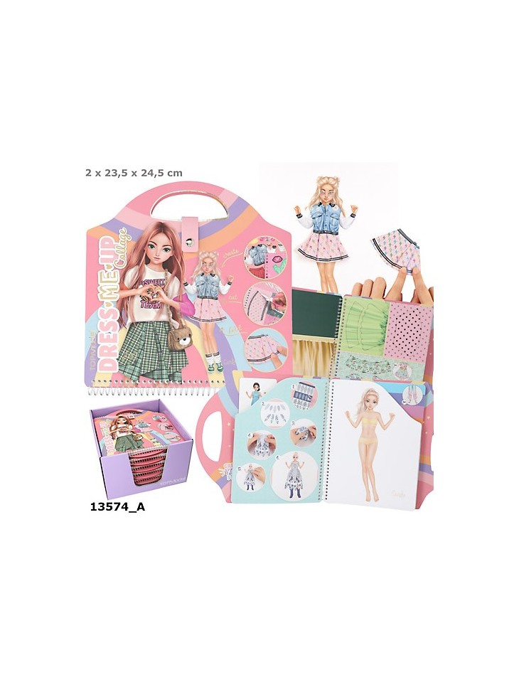 NAKLEJKI / KOLAŻ W TECZCE DRESS ME UP TOP MODEL COLLAGE 13574 DEPESCHE