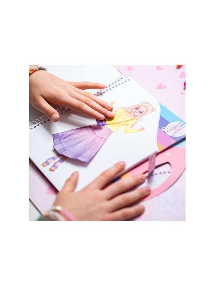 NAKLEJKI / KOLAŻ W TECZCE DRESS ME UP TOP MODEL COLLAGE 13574 DEPESCHE