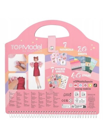 NAKLEJKI / KOLAŻ W TECZCE DRESS ME UP TOP MODEL COLLAGE 13574 DEPESCHE