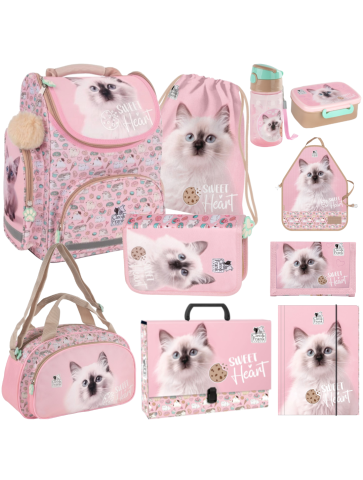 ZESTAW SZKOLNY 10-ELEMENTÓW CLEO&FRANK 45 KOTEK CAT DERFORM