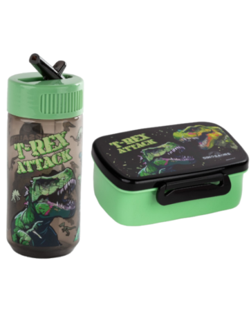 ZESTAW SZKOLNY DLA CHŁOPCA 5-ELEMENTÓW DINOZAUR 19/20 DERFORM