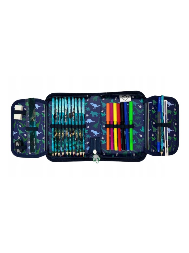 ZESTAW SZKOLNY DLA CHŁOPCA 5-ELEMENTÓW DINOZAUR 19/20 DERFORM