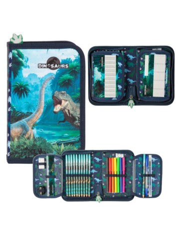 ZESTAW SZKOLNY DLA CHŁOPCA 5-ELEMENTÓW DINOZAUR 19/20 DERFORM