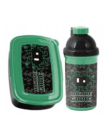 ZESTAW SZKOLNY Z 5-ELEMENTÓW DLA CHŁOPCA GAMER OVER PP24MC PASO