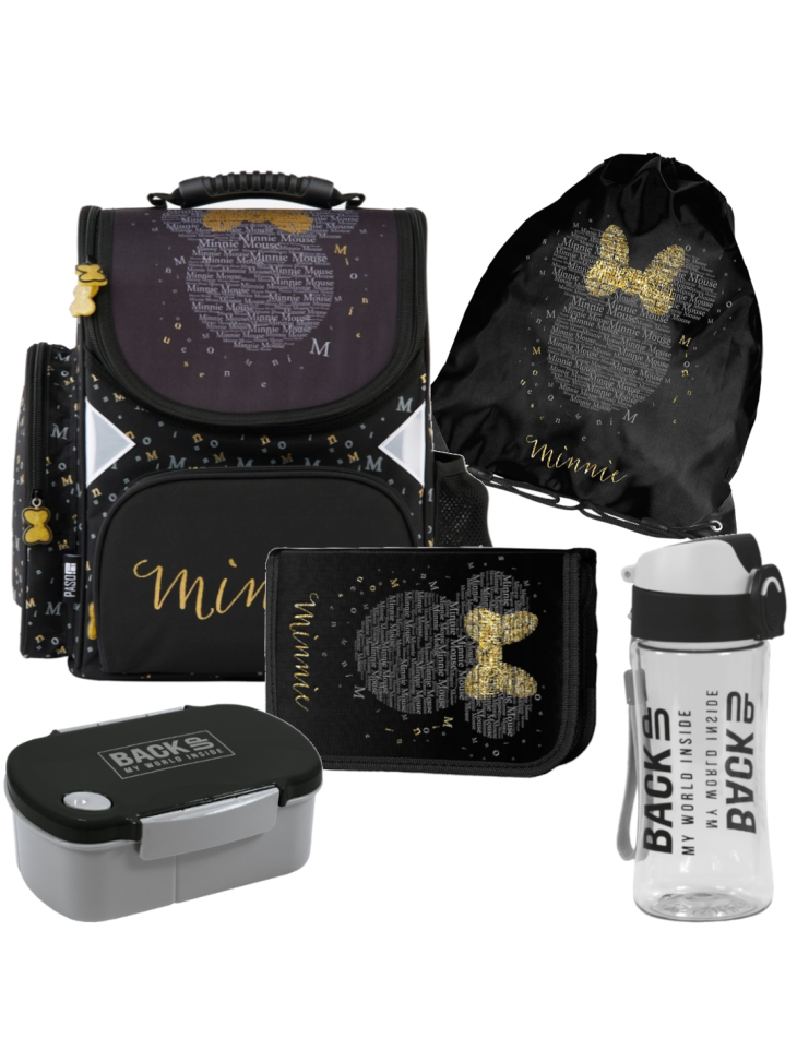 ZESTAW SZKOLNY Z 5-ELEMENTÓW DLA DZIEWCZYNKI MYSZKA MINNIE DM24CC PASO