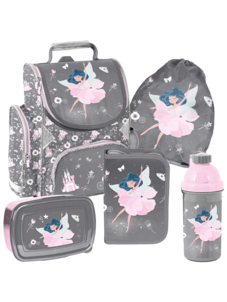 ZESTAW SZKOLNY Z 5-ELEMENTÓW DLA DZIEWCZYNKI BALERINA PP24BA PASO