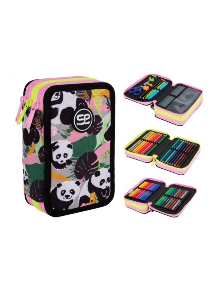 PIÓRNIK POTRÓJNY Z WYPOSAŻENIEM PANDA GANG JUMPER 3 COOLPACK