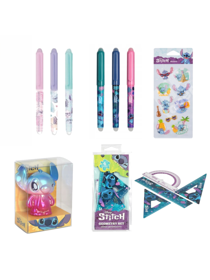 ZESTAW SZKOLNY Z 14-ELEMENTÓW LILO&STITCH, ANGEL DS23TT PASO