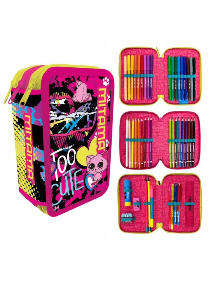 PIÓRNIK POTRÓJNY Z WYPOSAŻENIEM TOO CUTE MITAMA