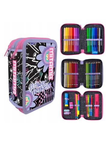 PIÓRNIK POTRÓJNY Z WYPOSAŻENIEM FLOWER FASHION MITAMA