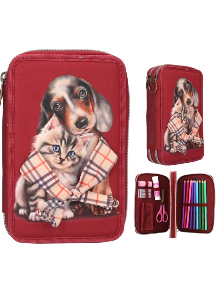 PIÓRNIK PODWÓJNY Z WYPOSAŻENIEM TOP MODEL FUR EVER FRIENDS 13674 DEPESCHE