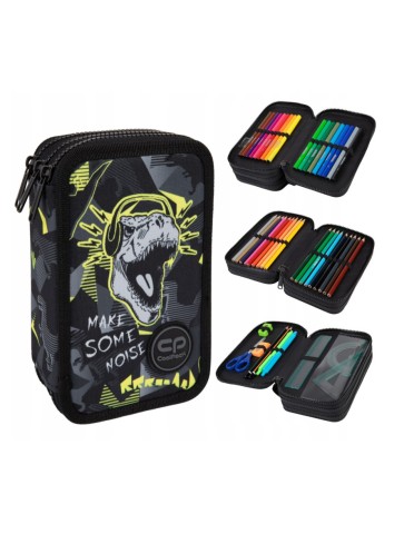 PIÓRNIK POTRÓJNY Z WYPOSAŻENIEM DINOPARK DINOZAUR JUMPER 3 COOLPACK
