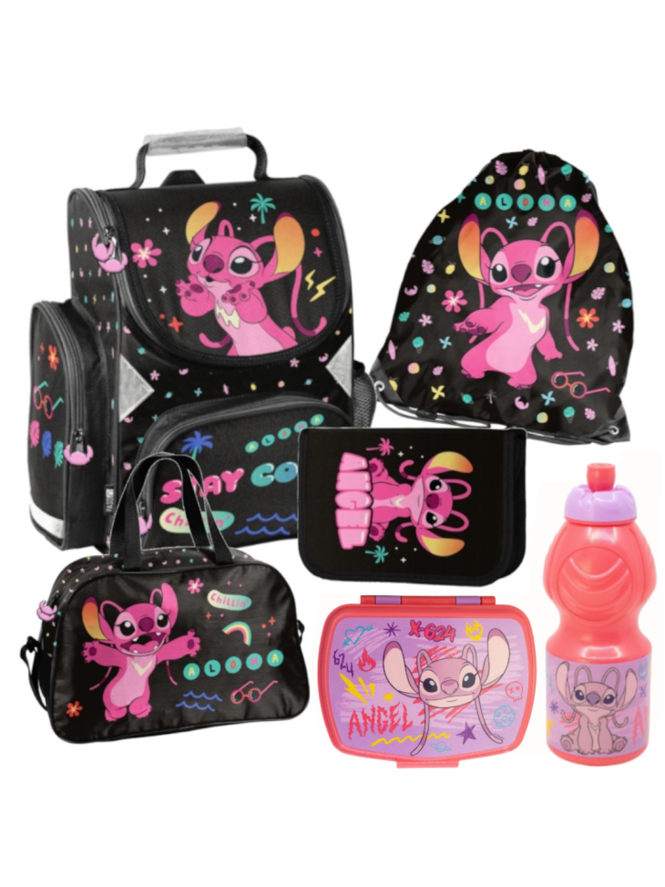 ZESTAW SZKOLNY Z 6-ELEMENTÓW LILO&STITCH, ANGEL DS23TT PASO